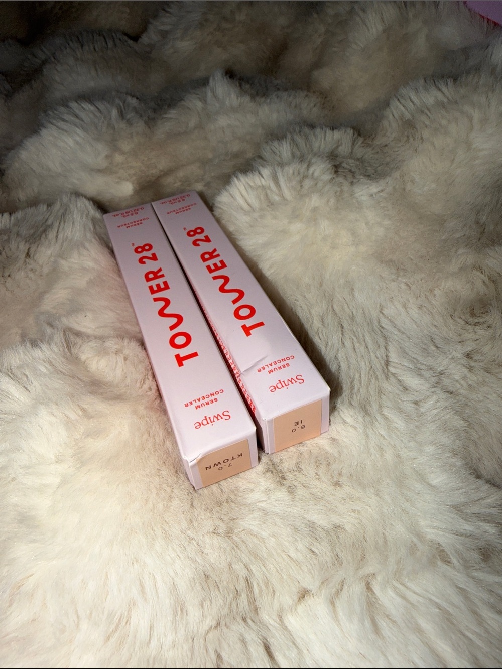 Tower 28 Swipe Serum Concealer - Light Pink & Red Accents